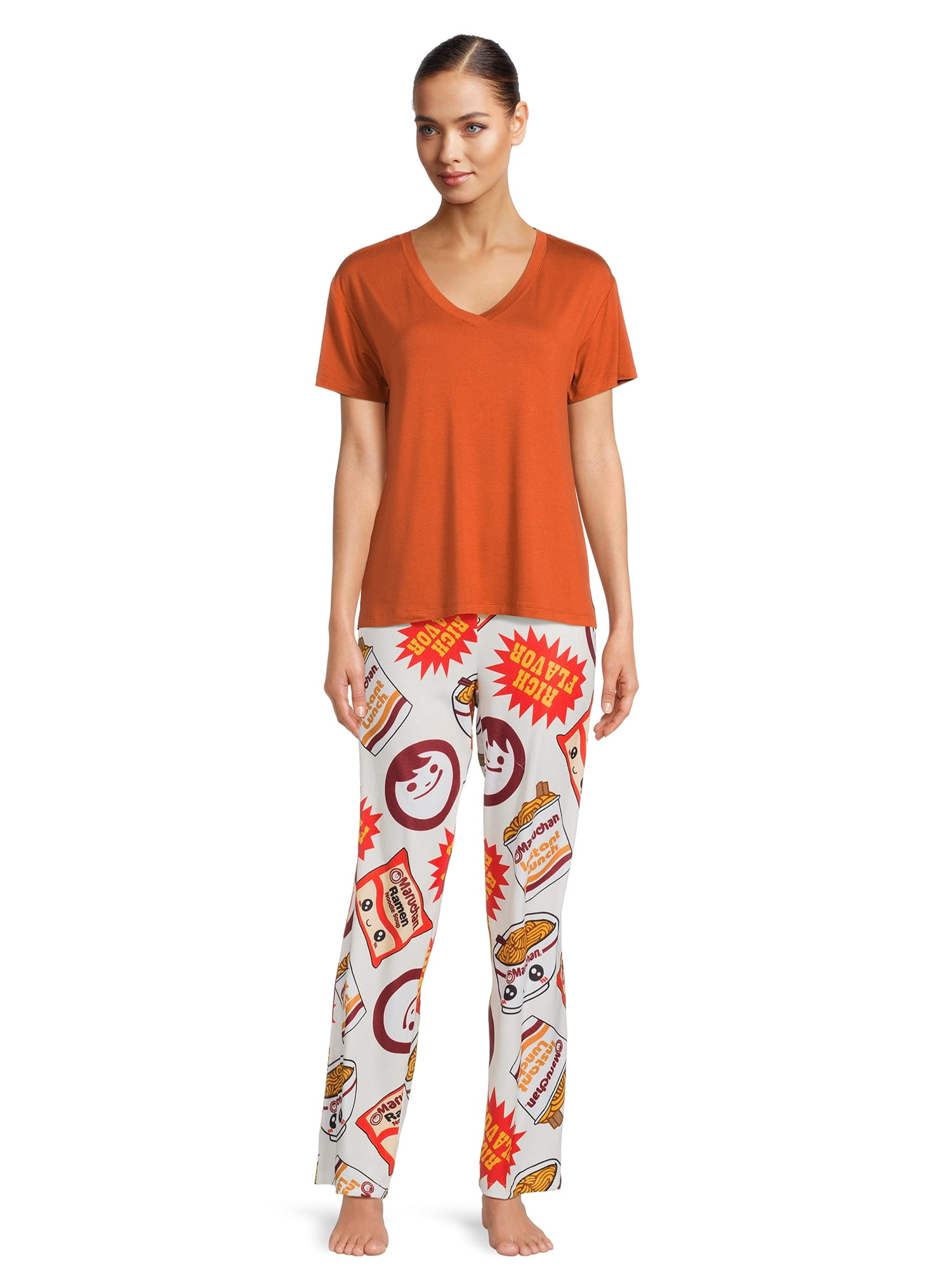 Maruchan Juniors’ Ramen Print Lounge Pants, Size XS-3X