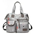 thumbnail image 1 of Sacs Bandoulière pour Femmes Mode Sacs à Main Imperméables Grande Capacité Sac d'Épaule Gris, 1 of 6