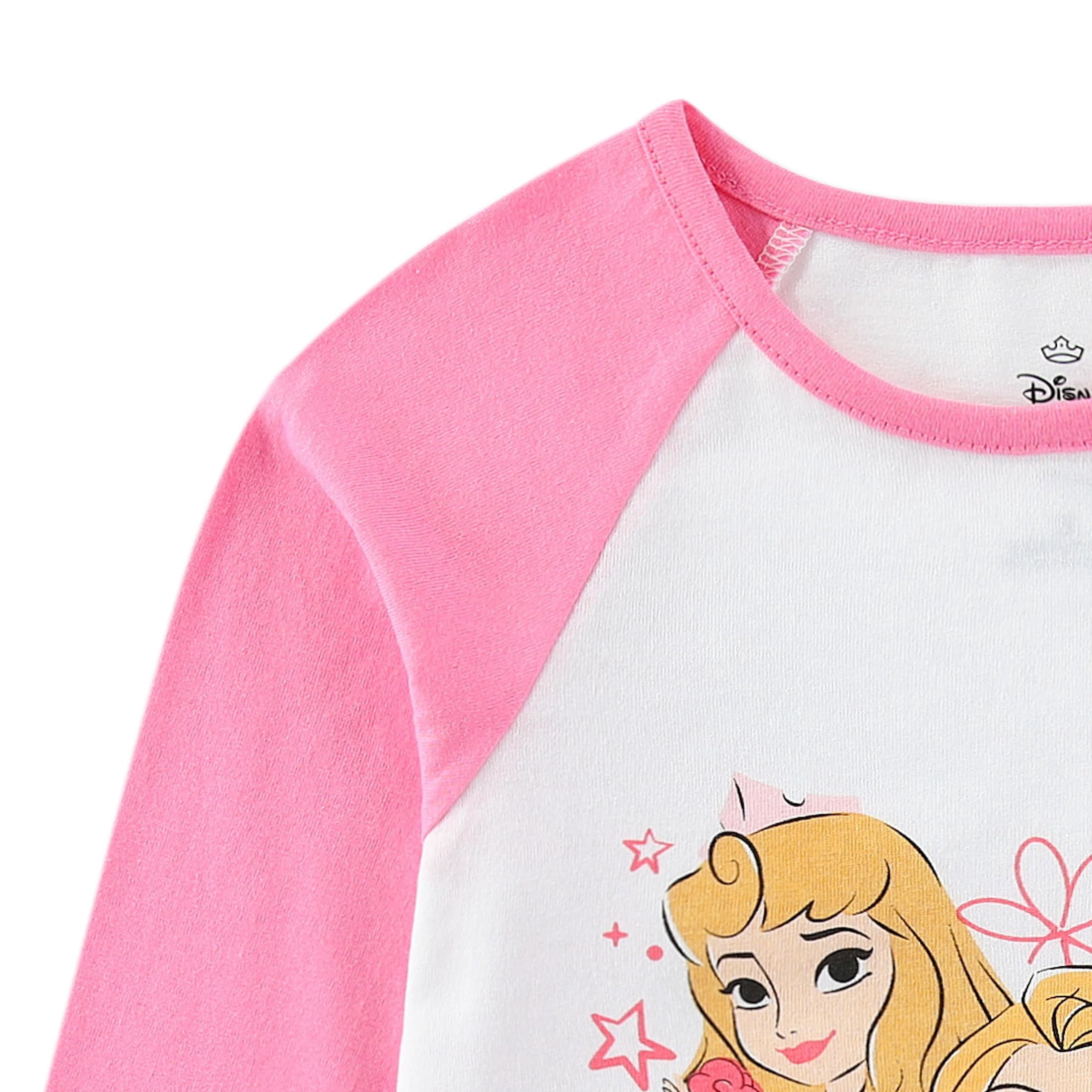 Disney Princess Long Sleeve Shirt and French Terry Pants Set (Girls), 2 Piece Set, Sizes 2T-6X