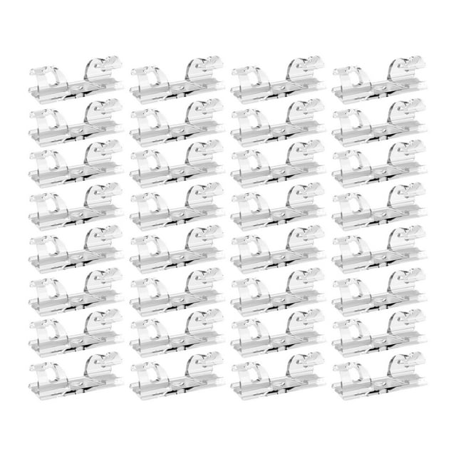 100 piezas de clips para cables, organizadores de cables, soportes versátiles para cables. Claro