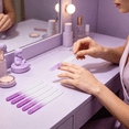 thumbnail image 6 of EXLEAF 2026 New 5 Pcs Sturdy Glass Nail Files Glass Nail File Set Glass Files for Nails Purple for Nail Care, Manicures, Pedicures, At-Home Grooming, Salon Use, 6 of 7