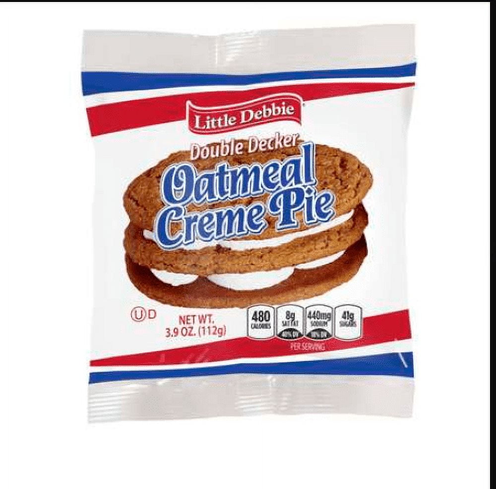 Little Debbie Vending Double Decker Oatmeal Creme Pie Cookie - 54 per Case.