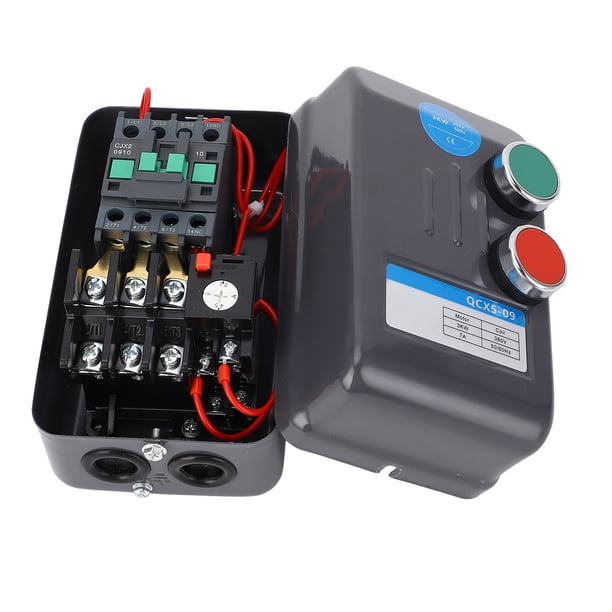 Interruptor De Motor Eléctrico, Arrancador De Motor Eléctrico Amplia Aplicación 380V 5.4-7.2A Hierro Para Aplicación De Agua