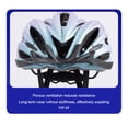 thumbnail image 4 of Casco de bicicleta Yuarrent PC para Ciclismo de carretera EPS resistente a impactos y liviano Negro+Plata+Luz METRO, 4 of 6