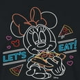 thumbnail image 3 of Disney - Minnie Mouse - Let's Eat Pizza - Juniors Cropped Cotton Blend T-Shirt, 3 of 5