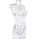 thumbnail image 3 of Conjunto de ropa interior de sujetador erótico tanga encaje hueco mujer lencería sexy, S, blanco Advancent XX000112-03, 3 of 7