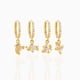 thumbnail image 4 of 4 Count Teen Girls Dangle Hoop Earring Ear Cuffs Fashion for Mom, Girl Friend, Sunnimix Pendiente de arete, 4 of 8