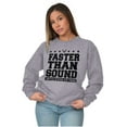 thumbnail image 4 of US Air Force USAF Faster Than Sound Unisex Plus Fleece Graphic Sweatshirt Brisco Brands 5X, 4 of 5