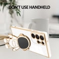 thumbnail image 2 of for Samsung Galaxy S23 Ultra 5G Case Astronaut Plating Electroplate Luxury Elegant Case Camera Protector Kickstand Shockproof Protective Corner Back Cover Galaxy S23 Ultra 5G Case -White, 2 of 10