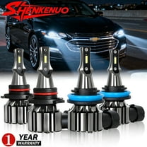 For Chevrolet Malibu 2019-2020 LED Headlight Bulbs 9005 High Beam H11 Low Beam 4pc