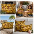 thumbnail image 5 of Fall Maple Leaves Outdoor Waterproof Pillow Covers, Autumn Orange Deciduous Pastoral Decorative Square Throw Pillowcase Sofa Cushion Sham for Patio/Couch/Chair, 24"x24" 2 Pack, 5 of 8