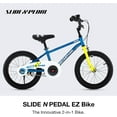 thumbnail image 5 of Christmas Gift Slide and Pedal 18in Kids Bike EZ Balance Pedal Switchable Bicycle, 18 Inch, Blue, 5 of 6