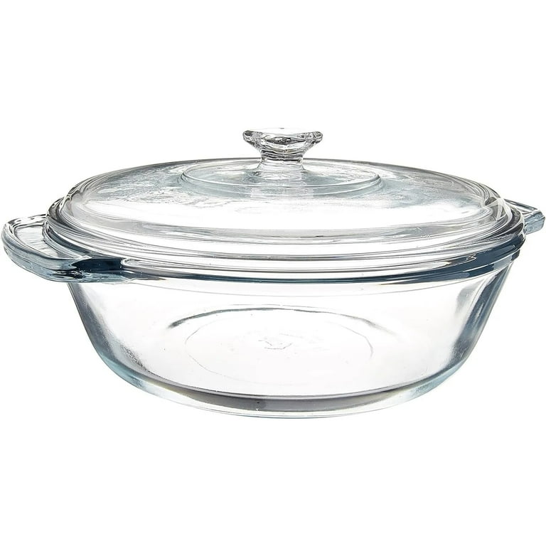 Anchor Hocking Oven Basics qt Clear Glass Baking Dish Casserole