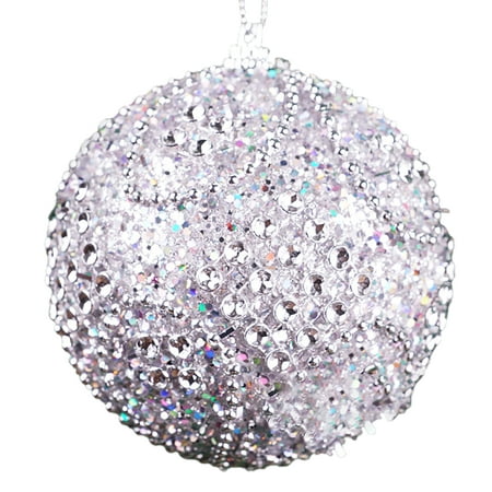 

Decor Store Anti-deformed Christmas Balls Pendants with Rhinestone Polystyrene Styrofoam Holiday Gift Festival Balls Pendants Party Supplies