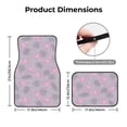 thumbnail image 4 of Daiia Flamingo Printed Car Floor Mats Set of 4, Durable Non Slip Auto Floor Carpet, Car Interior Carpets Proof Foot Pads Anti-Slip Cushion Automoetive Accessories, 4 of 6