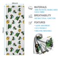 thumbnail image 2 of Cartoon Tractors Green White Pattern Hot Yoga Mat Towel Non Slip for Hot Yoga - Quick-Drying Yoga Mat Cover with 4 Corner Pockets with Travel Bag - Hot Yoga Towel Non Slip 70"x26", 2 of 6