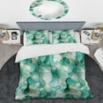 thumbnail image 2 of Designart "Emerald Seaglass Mosaic" Green Abstract Bedding Covert Set - Modern & Contemporary Bed Set With 2 Shams, 2 of 5