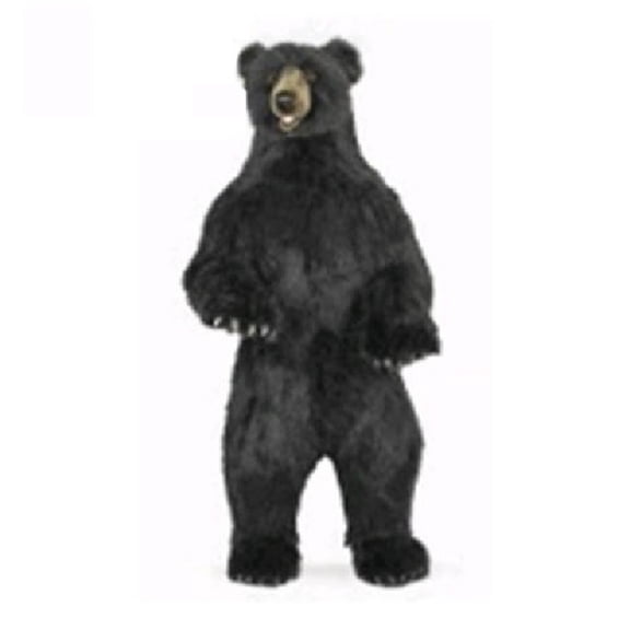 Handcrafted Cuddlers 59.75" Life-Size Handcrafted Black Bear Stuffed Animal