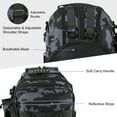 thumbnail image 3 of MoKo Fishing Backpack with Rod & Gear Holder, Nylon Waterproof Fishing Tackle Storage Bag for Fishing, Camping, Hiking, Hunting, Fishing Gifts for Men Father, Gray Camouflag, 3 of 7