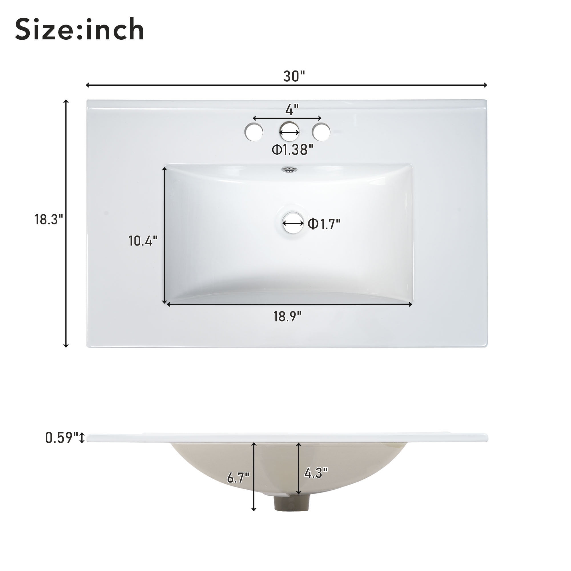 MODERNLUXE 60" Bathroom Vanity Set with Double Sink(Separate),2 Bathroom Vanities with Sink,Storage Shelf and Divided Drawers,Bathroom Storage Cabinet Without Mirror,Green