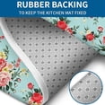 thumbnail image 4 of Pioneer Flower Floral Print Pattern Bathroom Rugs Sets 3 Piece,Toilet Cover Set,Absorbent Non Slip Bathroom Mats Sets with U-Shaped Contour Rug Toilet Rug Set, 4 of 5
