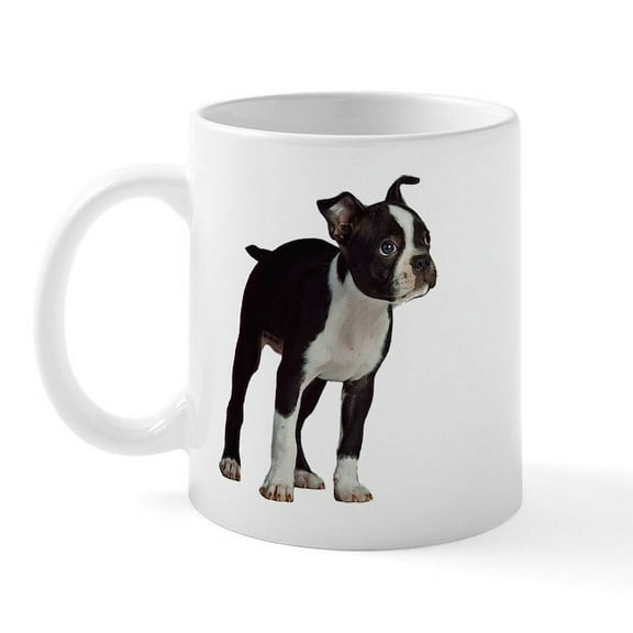 CafePress - Boston Terrier Mug - 11 oz Ceramic Mug - Novelty Coffee Tea Cup