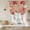 Brown Red, variant on Valentines Love Heart Balloon Curtains for Living Room/French Door, Eucalyptus Red Love Heart Tie Up Curtains 63 Inch Length Energy Saving Kitchen Curtains Shades for Windows 42"x63"