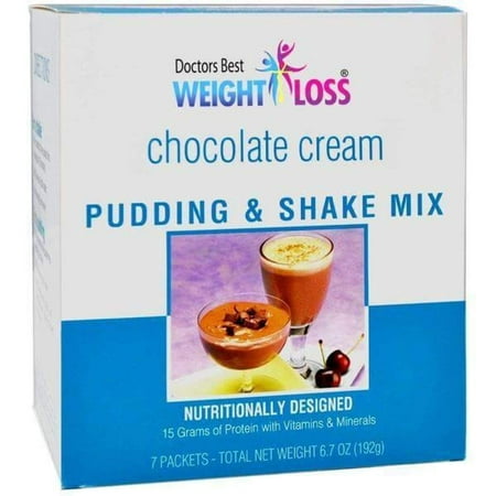 Chocolate Cream - 100 Calorie Pudding & Shake Mix (7/Box) - Doctors (Best College Mixed Drinks)