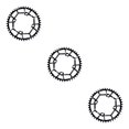 thumbnail image 1 of Advancent de bicicleta 104BCD Rueda dentada Bicicleta Piezas de anillo de cadena redonda Negro 42T Type1 NO1, 1 of 1