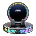 thumbnail image 2 of Car Phone Mount with Suction Cup for Dashboard, Colorful LED Light Car Phone Cradle, Universal Adjustable Dashboard Phone Holder for Most Smartphones (Black), 2 of 6