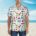 thumbnail image 4 of Daiia Summer Hawaiian Shirt for Men Gentle Cotton Regular Short Sleeve Casual-Small, 4 of 9