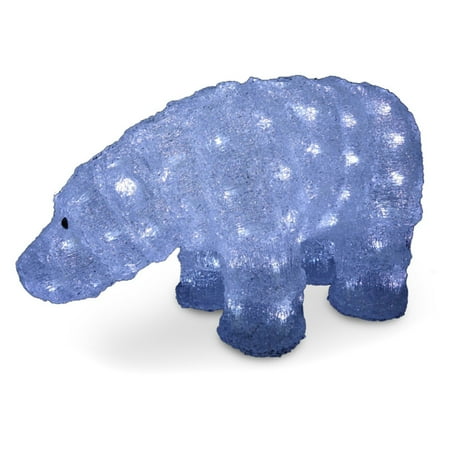 National Tree 8" Acrylic Bear with 120 LED Lights