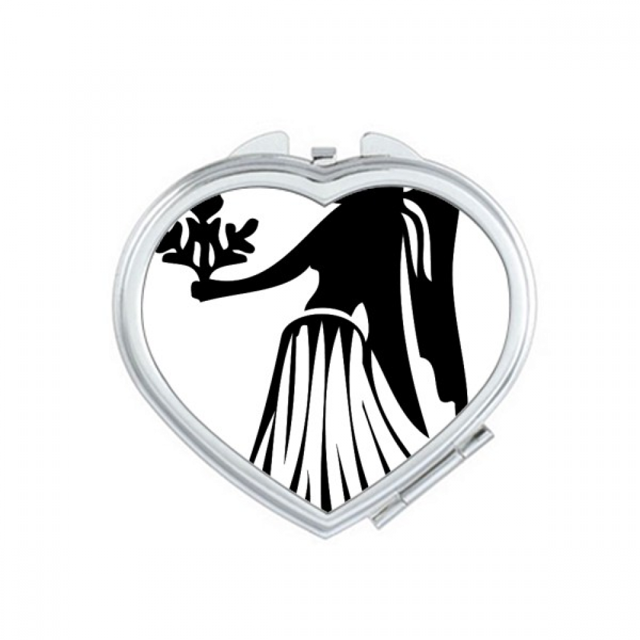 Constellation Virgo Zodiac Sign Mirror Travel Magnification Portable Handheld Pocket Makeup