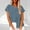 Blue, variant on Linen Shirts For Women Sevevn Womens Short Sleeve Shirts Crew Neck Button Down Shirt Tops with Pockets Blue XXL