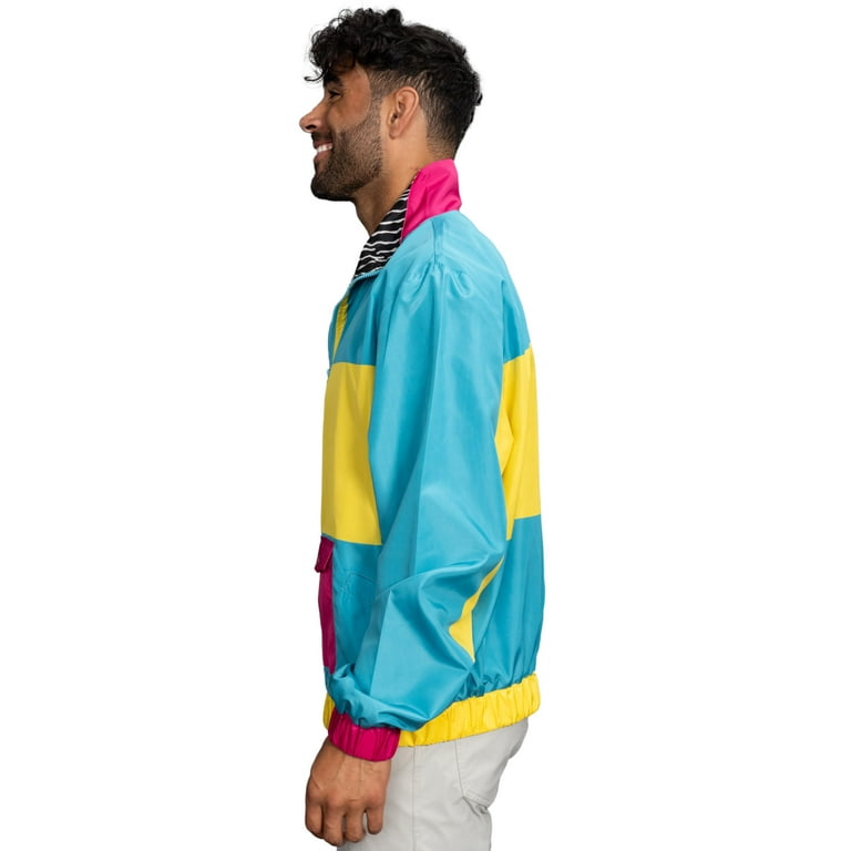 Retro Windbreaker Jacket Lightweight 80s & 90s Colorful Retro Windbreaker Jacket Lightweight 80s & 90s Colorful