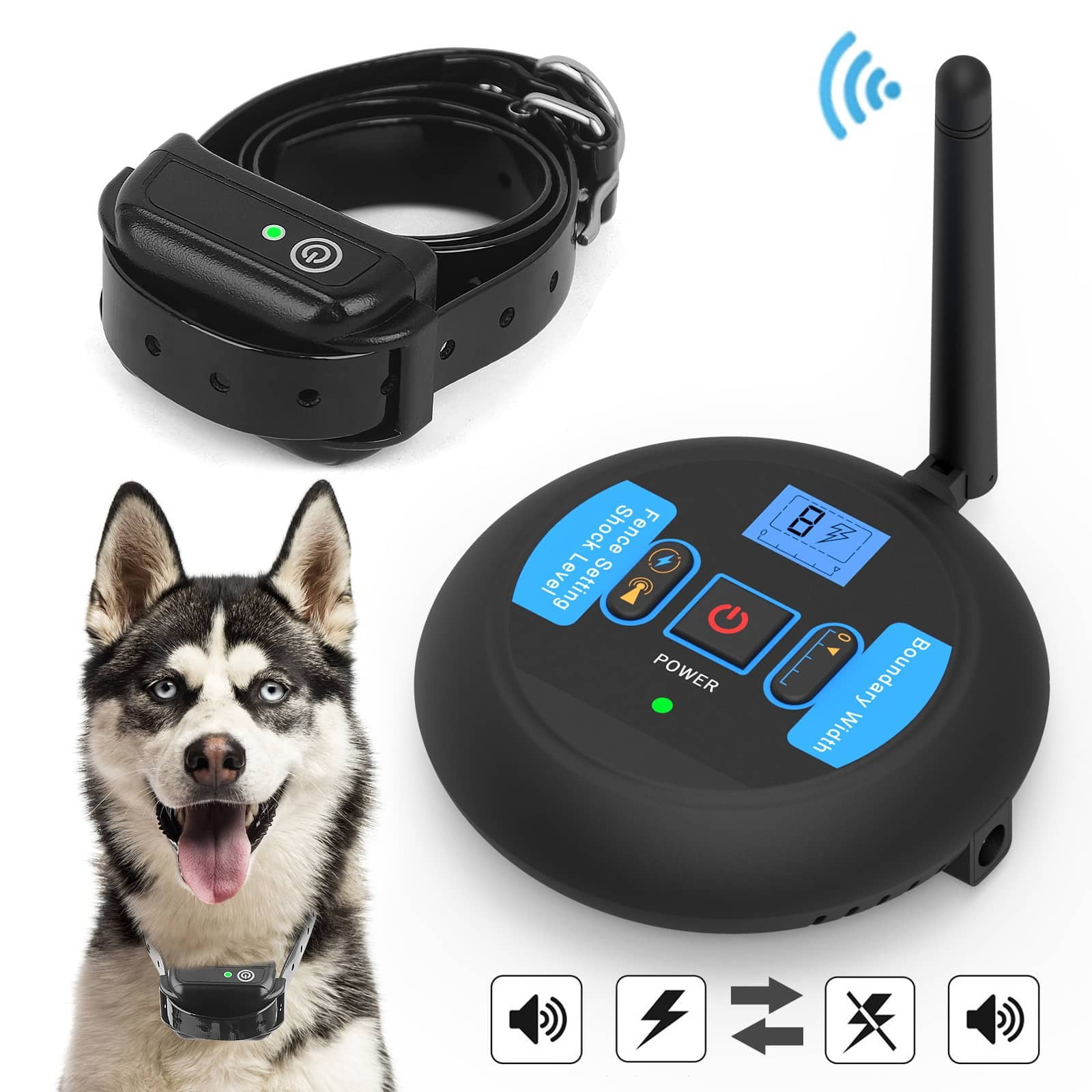 Wireless perimeter shock clearance collar