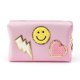 thumbnail image 1 of Makeup Bag Pu Leather Portable Waterproof Cosmetic Bag Travel Makeup Bag Organizer Travel Accessories Makeup Bag for Women Pink, 1 of 5