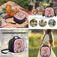 thumbnail image 6 of Yspwyqan Cute Capybara Backpack Set for Teens, Girls Cherry Blossom Backpack and Lunchbox Set 4Pcs, 17 Inch Trendy Large Capacity Bookbag for High School Travel, 6 of 7