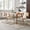 Natural-4PC, variant on ONEVOG Mid Century Rattan Cane Mesh Dining Chairs with Chrome Legs, Set of 4, Natural