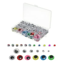 Uxcell 0.15/0.19/0.23/0.27/0.31/0.39/0.59/0.25/0.59 Inch Googly Eyes, 1 Pcs