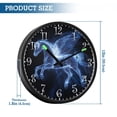 thumbnail image 3 of Voice Activated Clock with Glow Light 12 Inch Large Silent Wall Clock Battery Operated for Home Decor Blue Light Effect Pegasus, 3 of 8