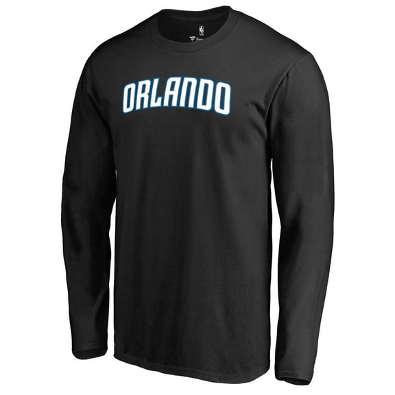Men's Black Orlando Magic Alternate Logo Long Sleeve T-Shirt