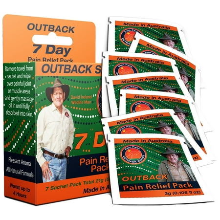 Outback Pain Relief Oil - 7 Pack of 3mL Sachets (Best Oil For Back Pain)