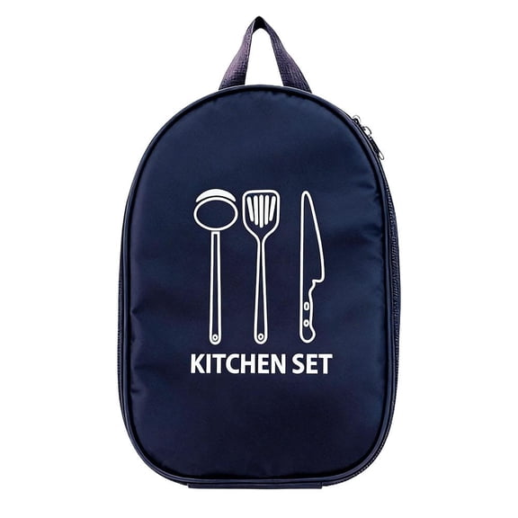 Oxford Cloth Camping Kitchen Organizer Pouch with Water Repellent Finish, 14 by 9 Inches, for Outdoor Cookware and Barbecue Tools