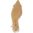 thumbnail image 4 of INC Womens Clear Clear Adjustable Rhinestone Padded Kenina Pointed Toe Stiletto Buckle Slingback 6.5 M, 4 of 4