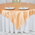thumbnail image 5 of BalsaCircle 72" x 72" Square Satin Table Overlays - Wedding Party Reception Catering Linens Dinner Banquet Event Decorations, 5 of 6