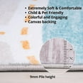 thumbnail image 5 of Rug Branch Kids Soft Steps Playtime City Road Map, Educational Learning Blue Grey Indoor Soft Area Rug - 6x9, 5 of 6
