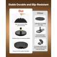 thumbnail image 3 of VEVOR Stanchion Post, 4 Pcs Crowd Control Barrier Set with 2 Black Velvet Ropes, Heavy Duty Stainless Steel Stanchion Post Queue with Hollow Base for Theater, Party, Wedding, Exhibition, Event (Black), 3 of 9