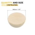 thumbnail image 2 of 25Pack Half Wood Balls, 50mm/1.2inch Natural Color Wooden Split Balls, 2 of 7