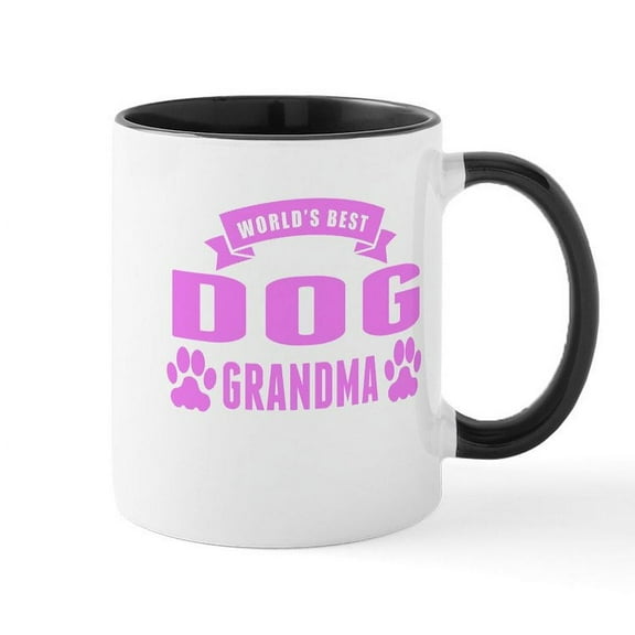 CafePress - Worlds Best Dog Grandma Mugs - 11 oz Ceramic Mug - Novelty Coffee Tea Cup